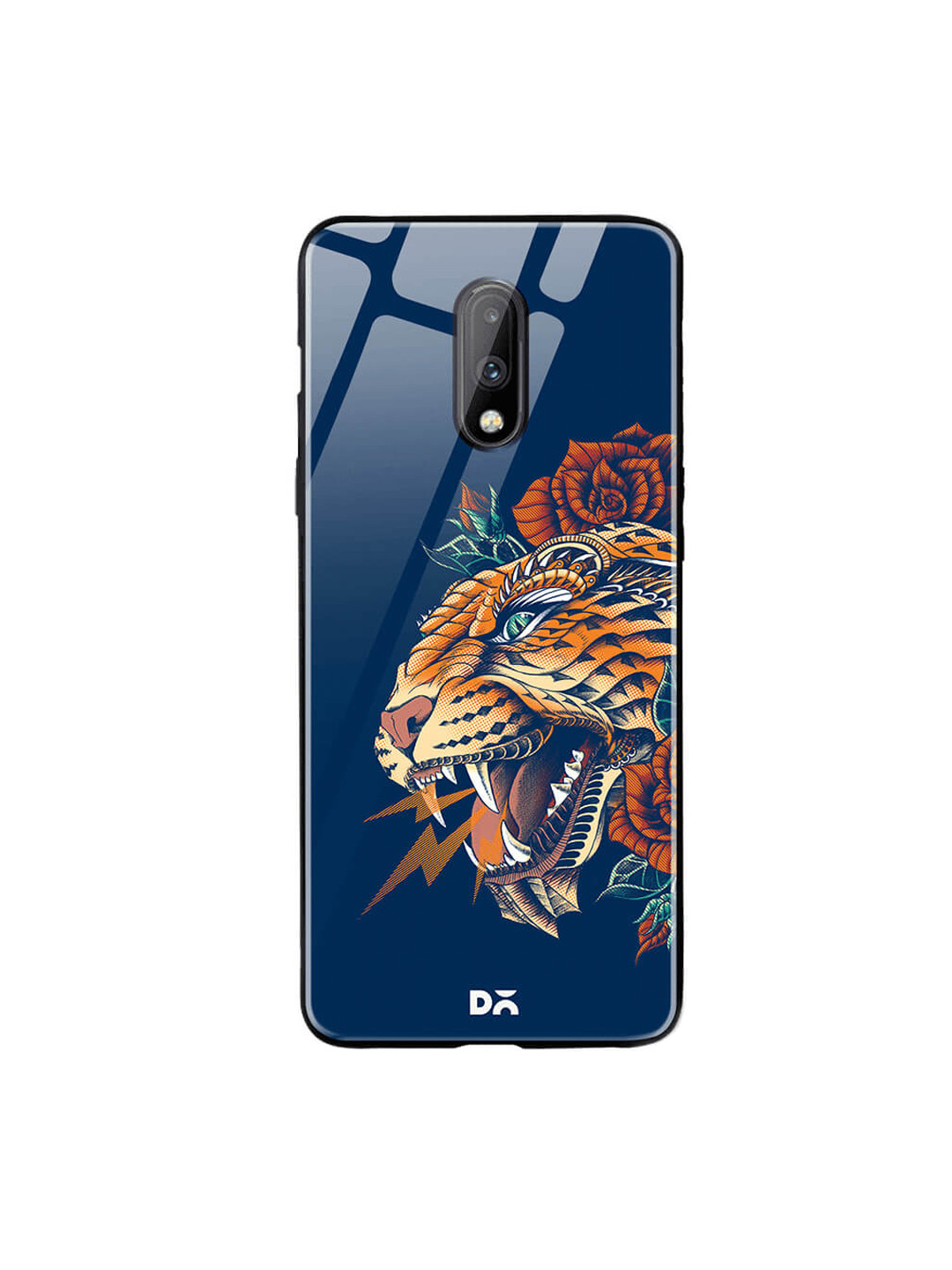 

DailyObjects Blue OnePlus 7 Glass Case Cover