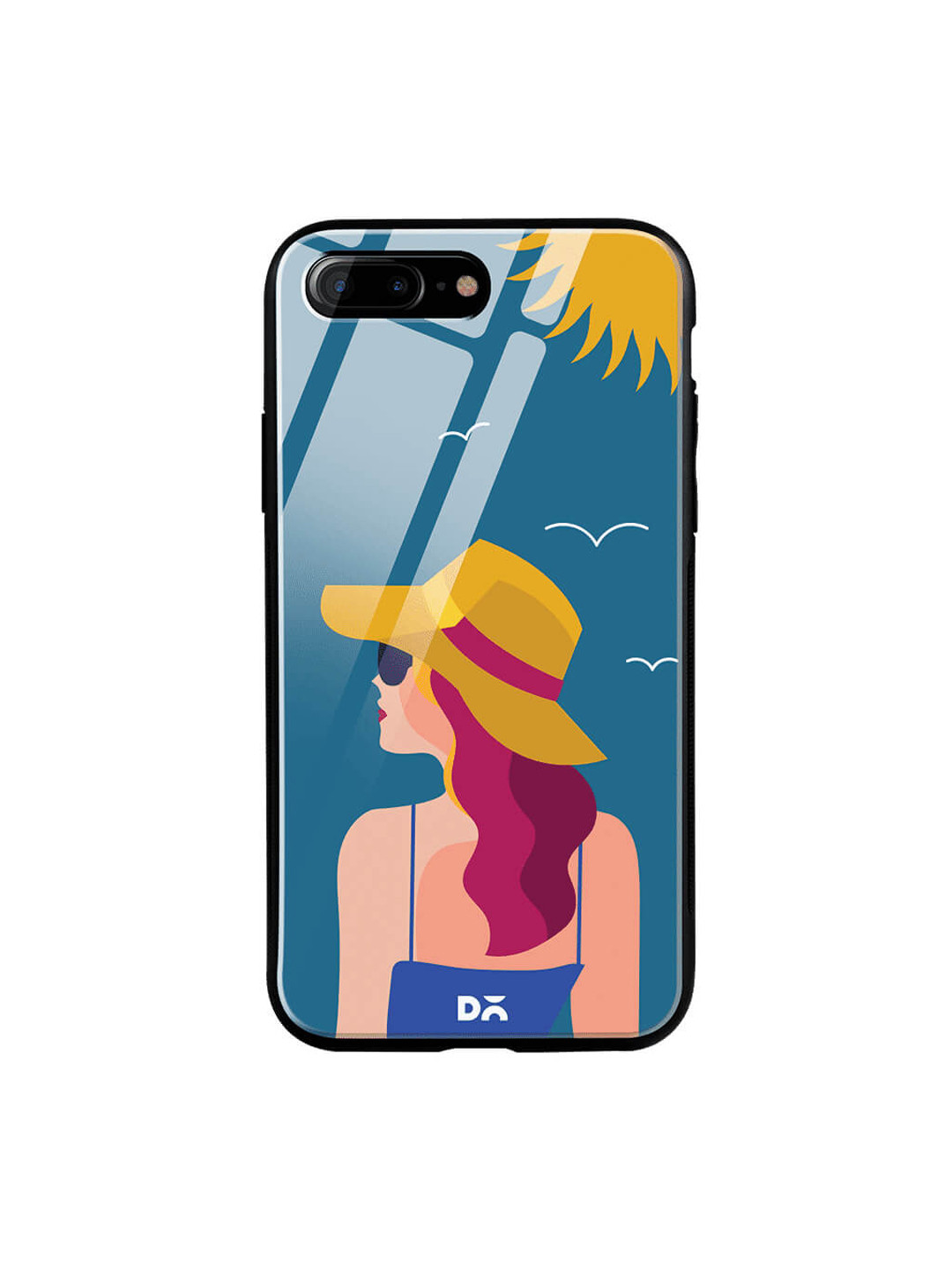 

DailyObjects Multicoloured iPhone 7 Plus Glass Case Cover, Multi