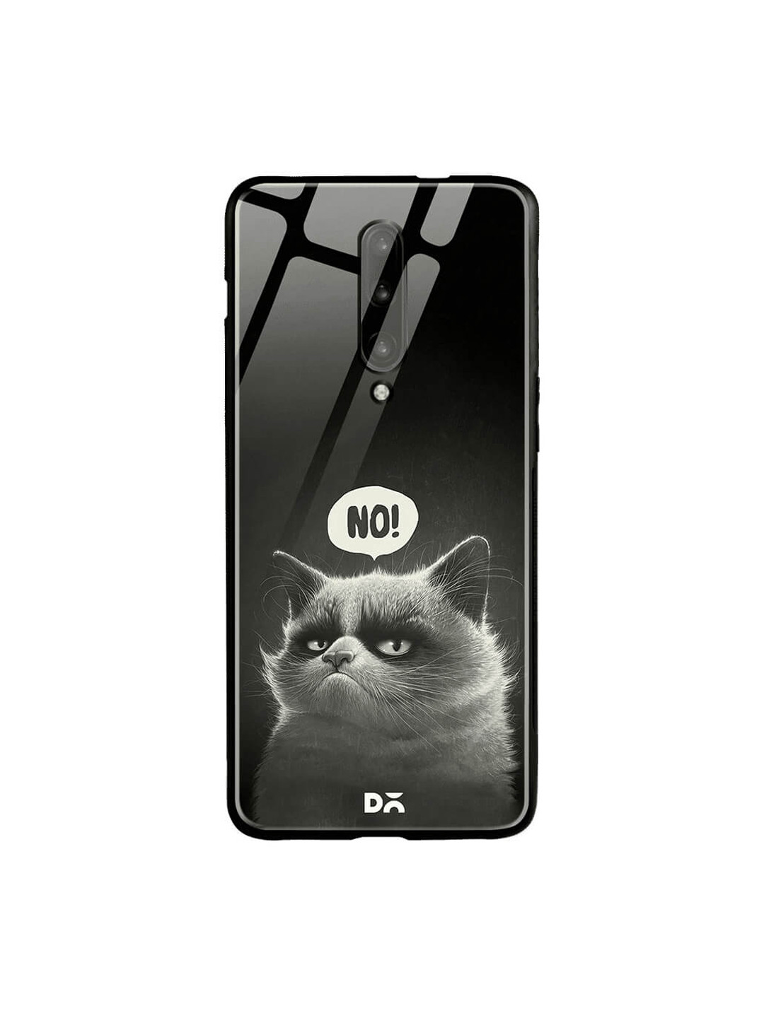

DailyObjects Black OnePlus 7 Pro Glass Case Cover