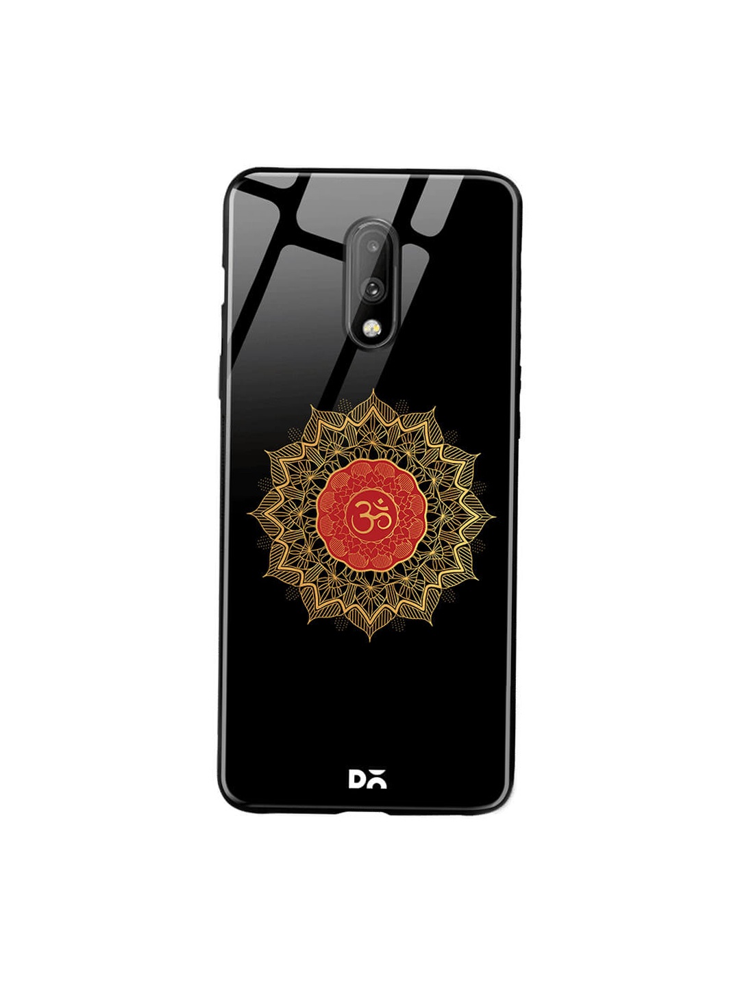 

DailyObjects Black OnePlus 7 Glass Case Cover