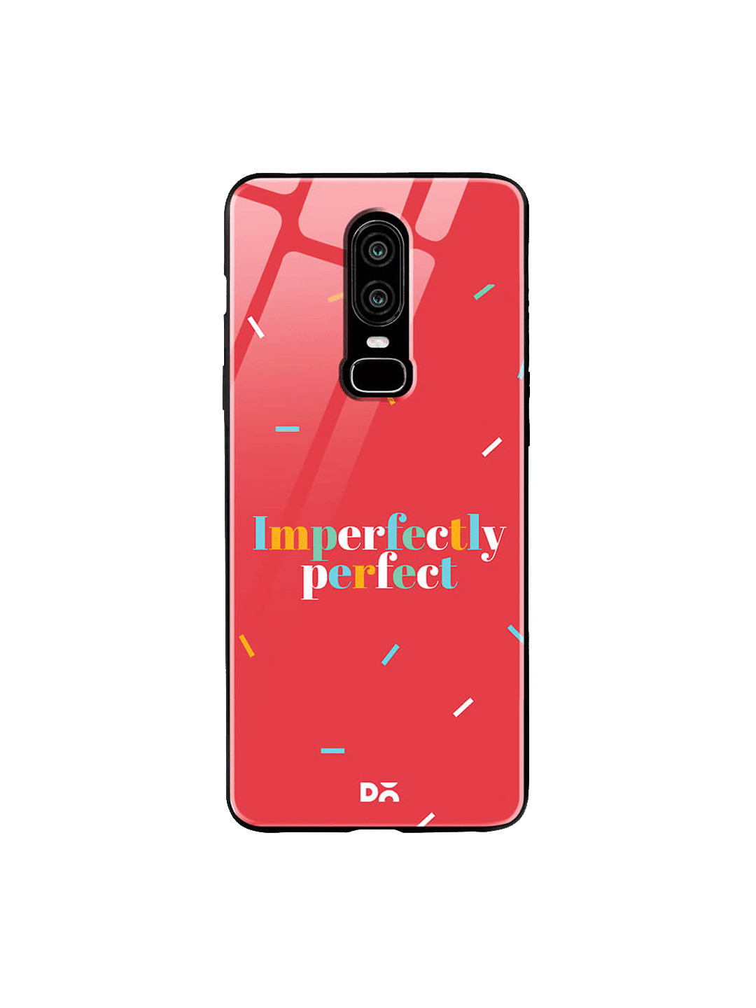 

DailyObjects Red OnePlus 6 Glass Case Cover