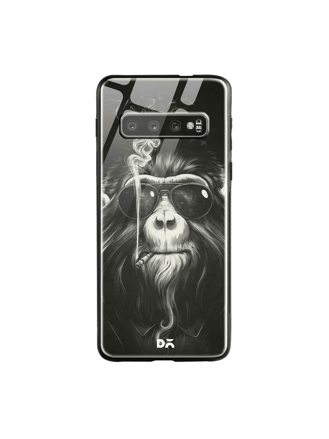 

DailyObjects Black Samsung Galaxy S10 Glass Case Cover