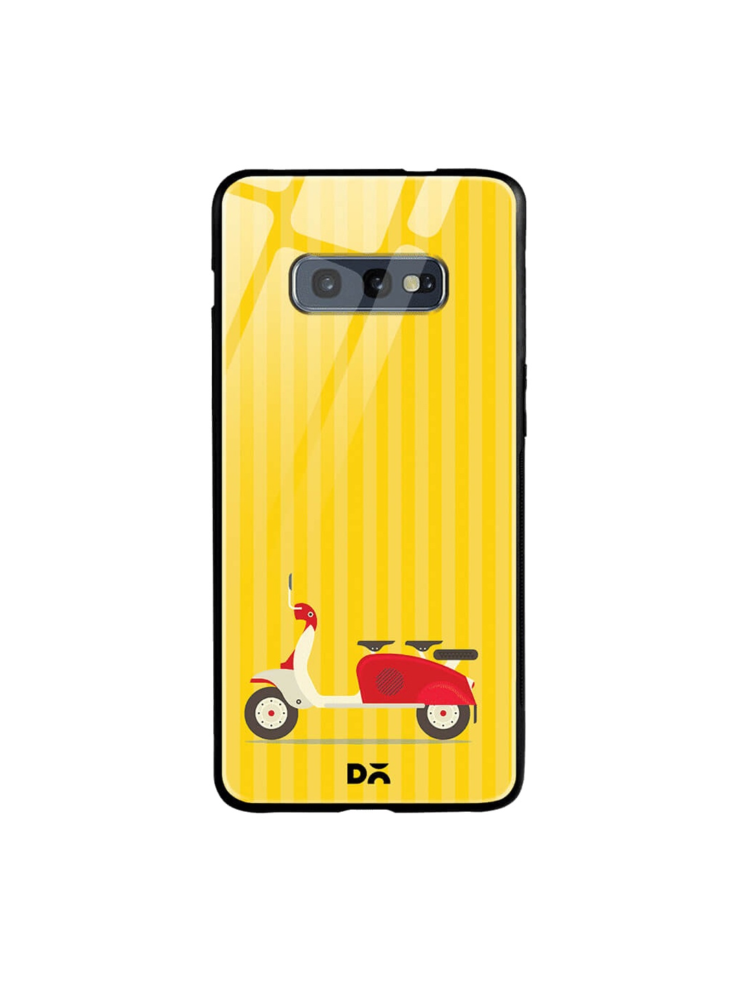 

DailyObjects Yellow Samsung Galaxy S10e Printed Glass Case Cover