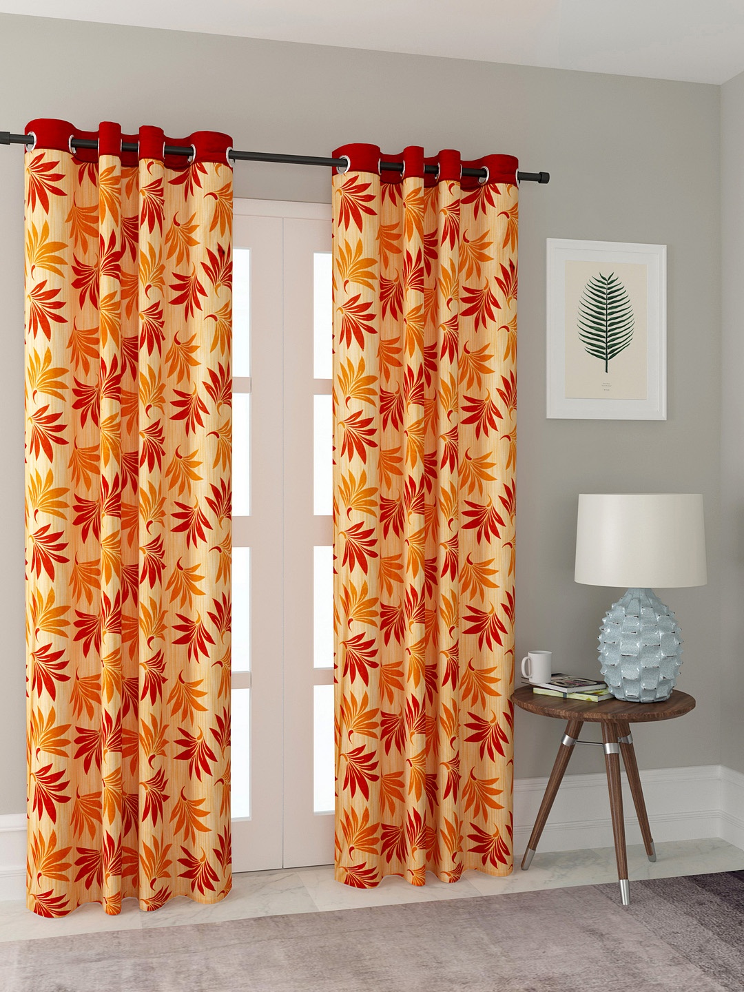 

Cortina Set of 2 Door Curtains, Orange