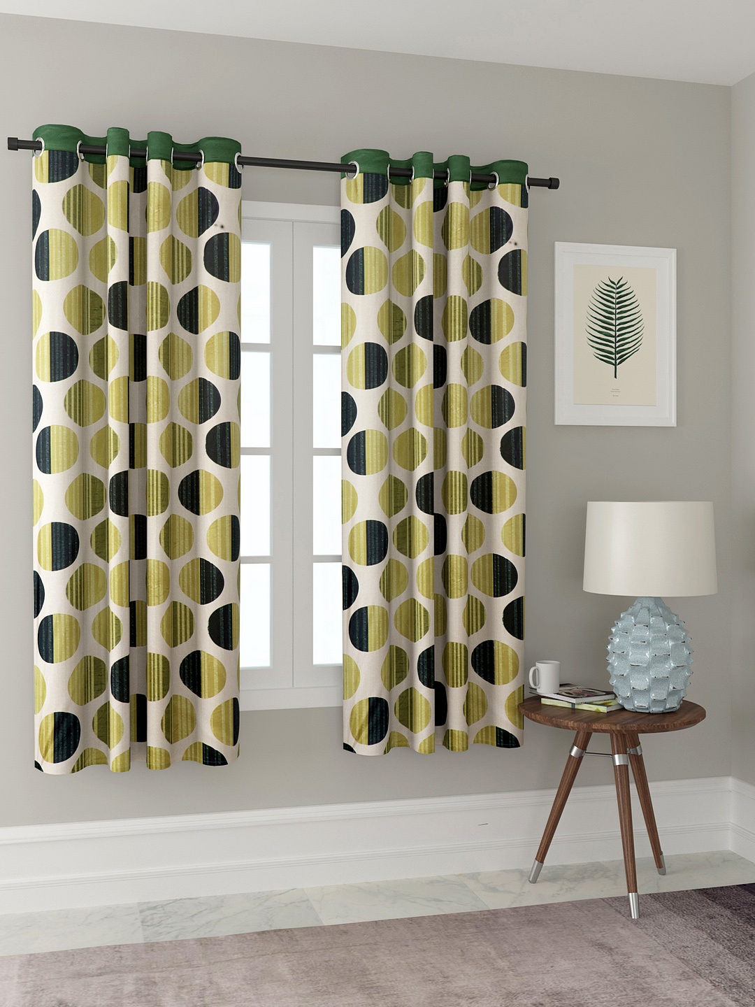 

Cortina Set of 2 Window Curtains, Green