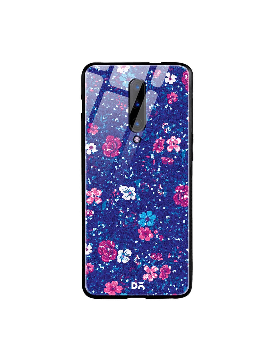 DailyObjects Blue & Pink OnePlus 7 Pro Printed Glass Case Cover