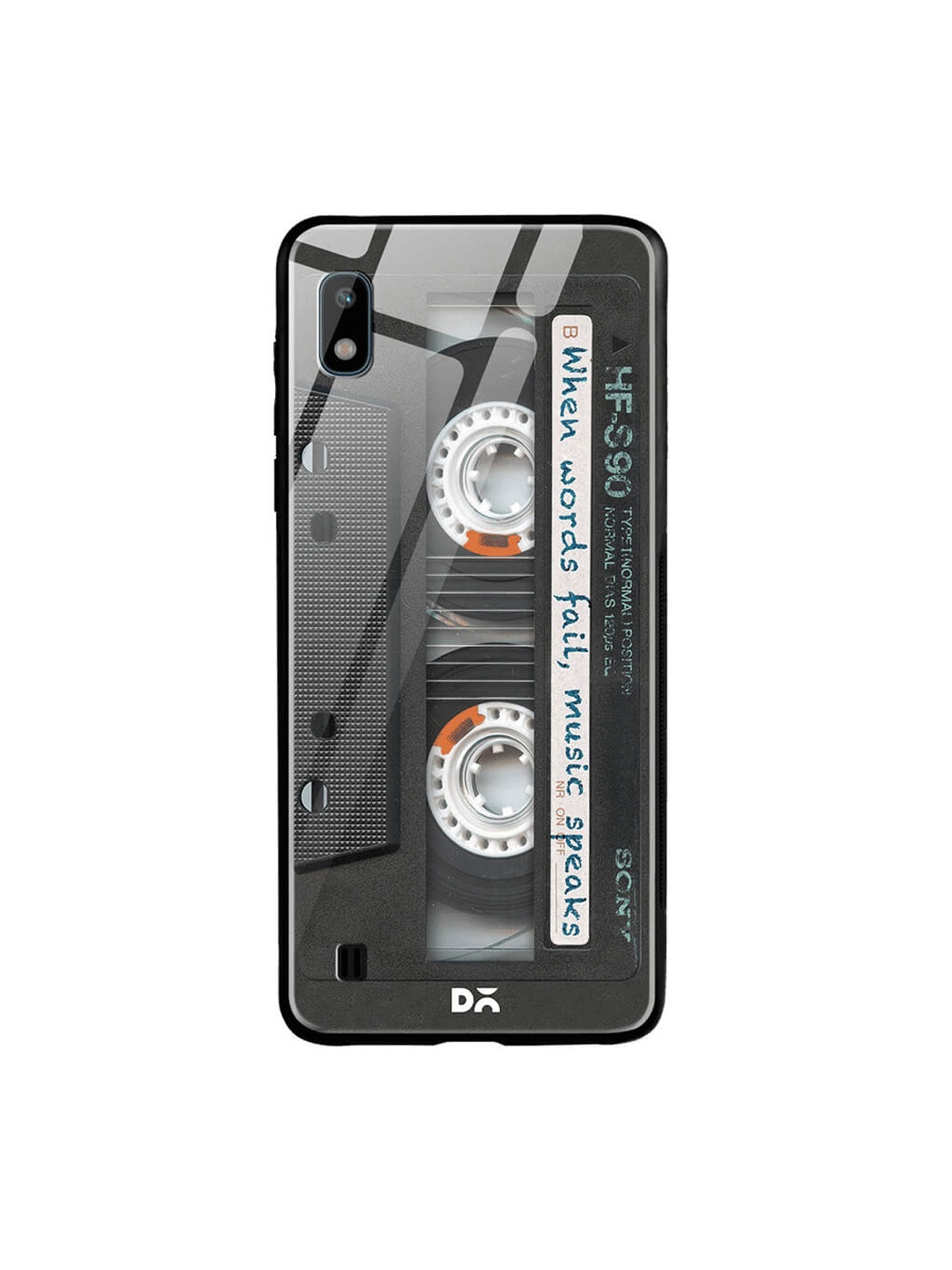 

DailyObjects Black Samsung Galaxy A10 Glass Case Cover