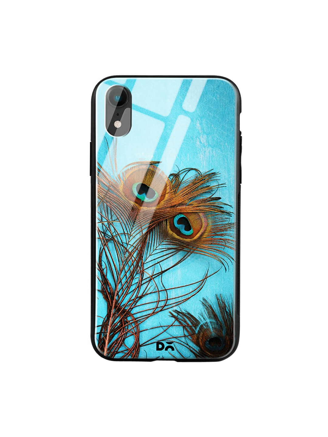 

DailyObjects Blue & Brown iPhone XR Glass Case Cover