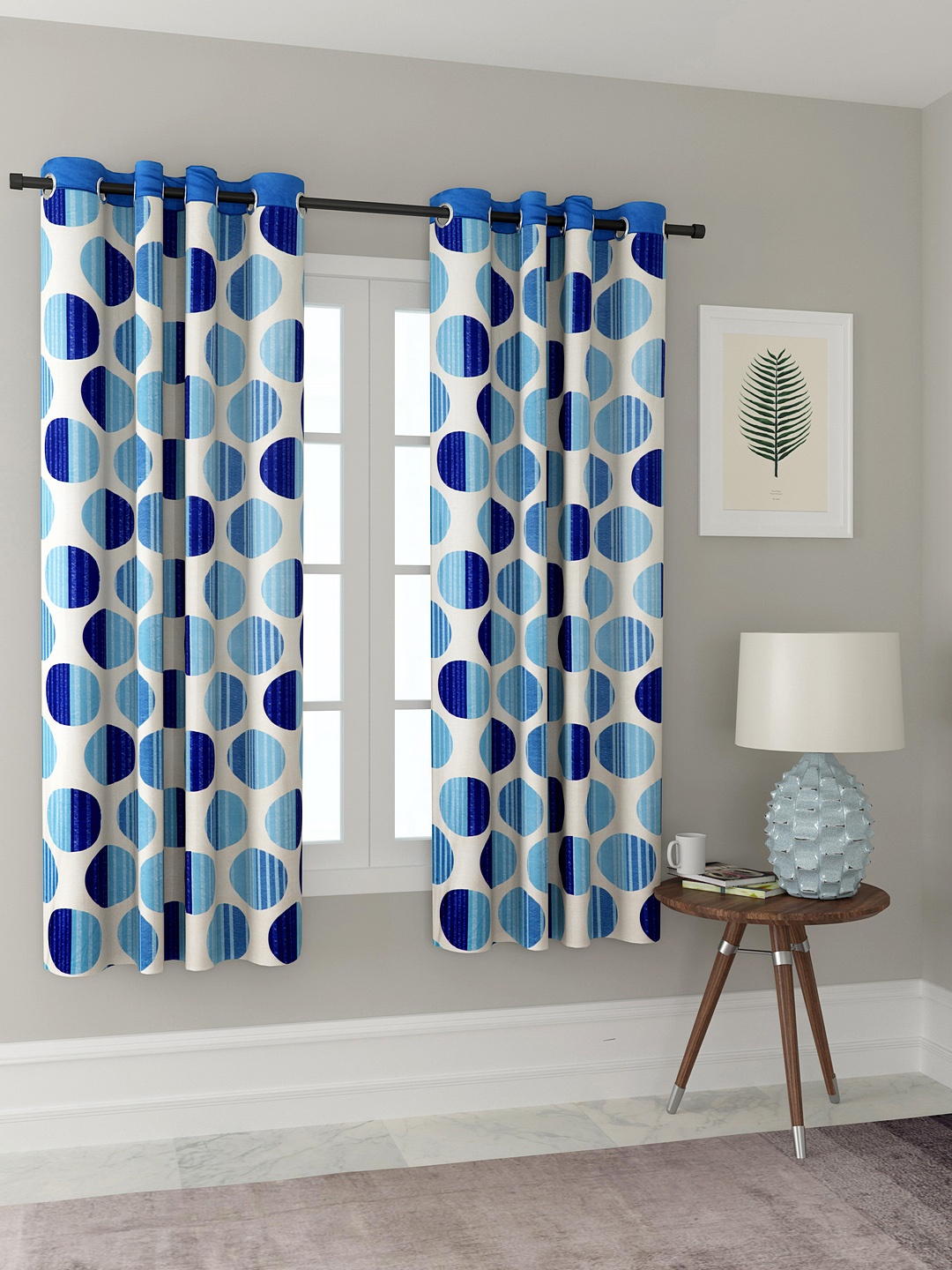 Cortina Set of 2 Window Curtains, Blue