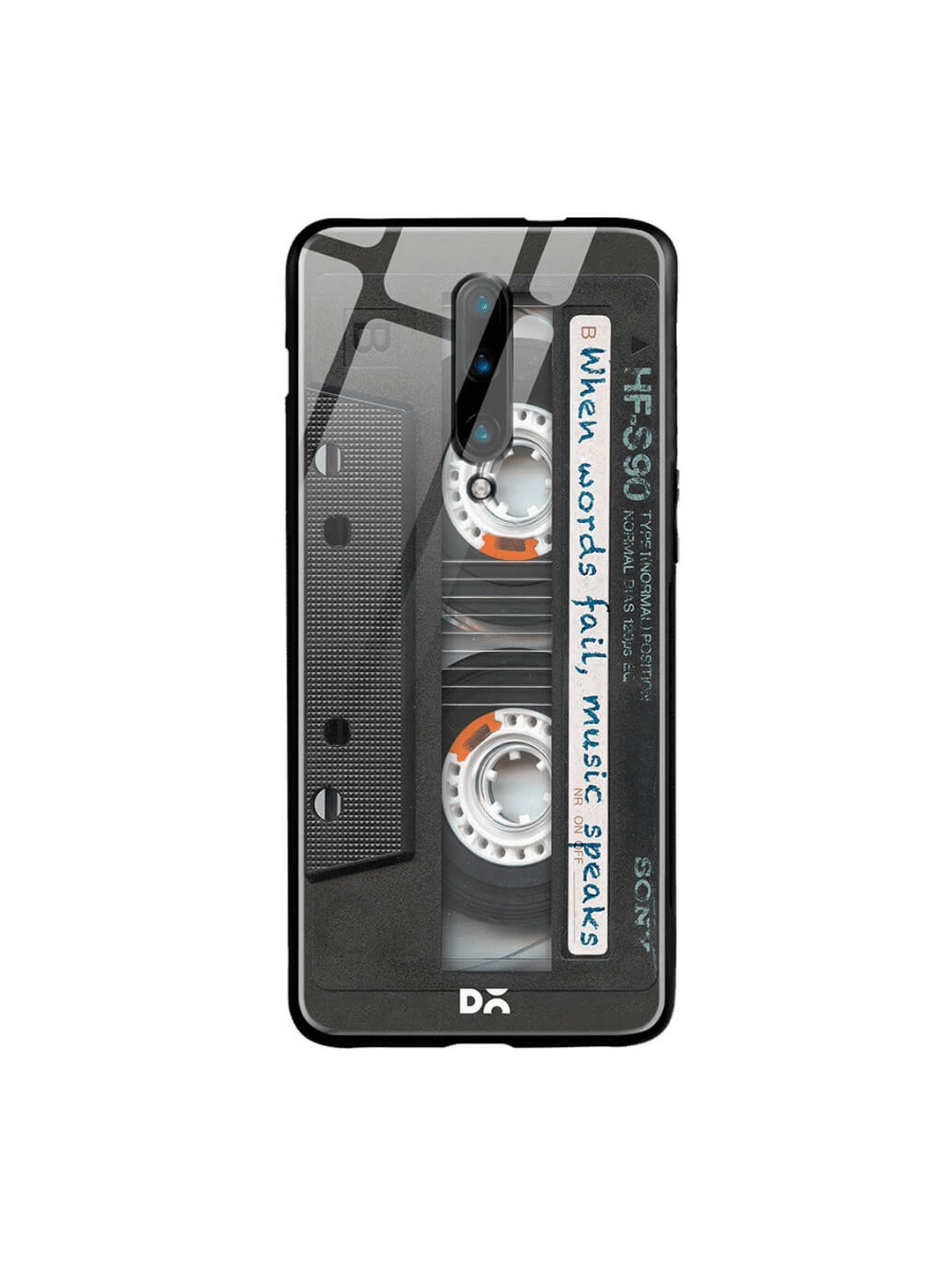 

DailyObjects Black OnePlus 7 Pro Glass Case Cover