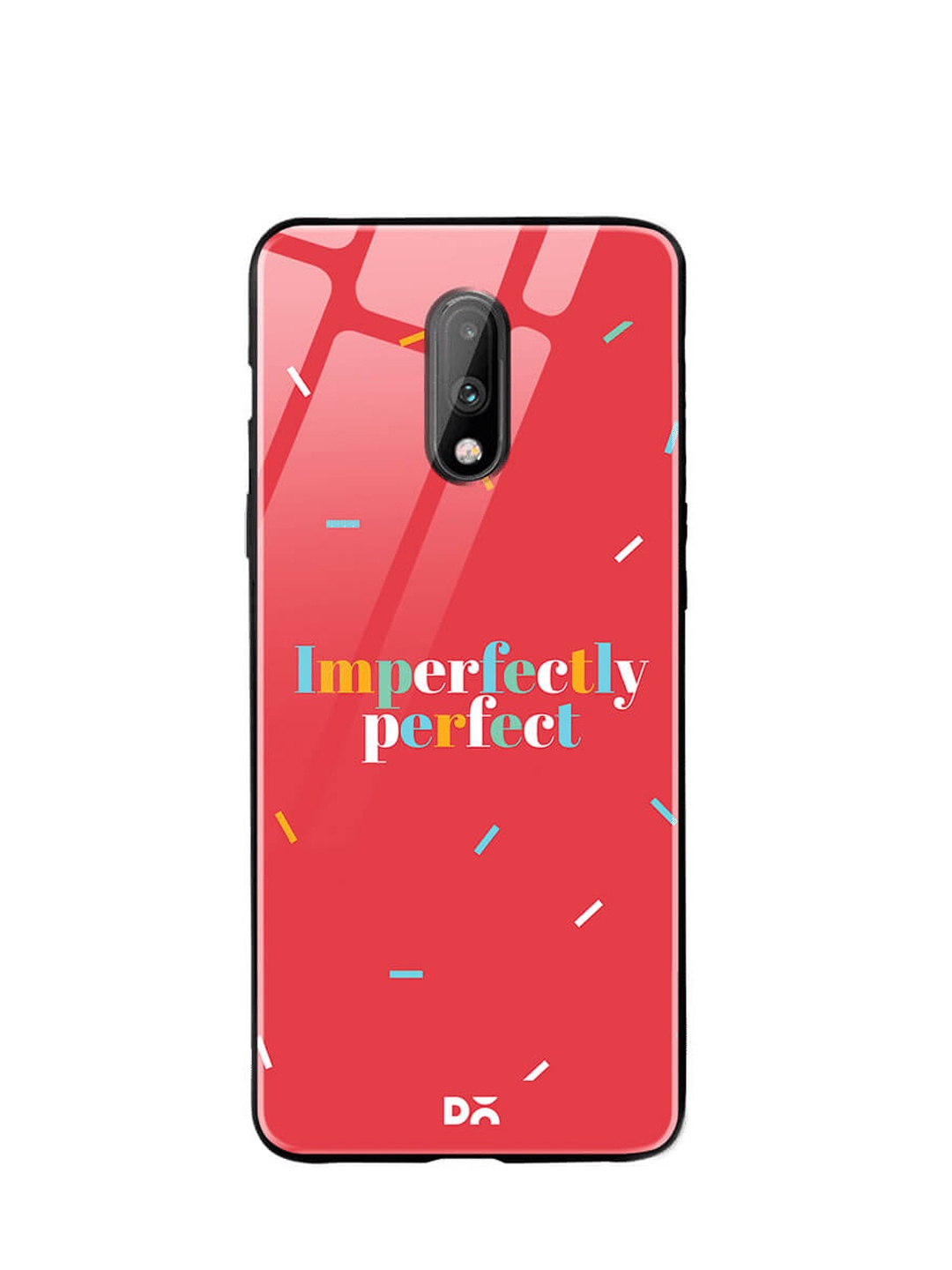 

DailyObjects Red OnePlus 7 Glass Case Cover