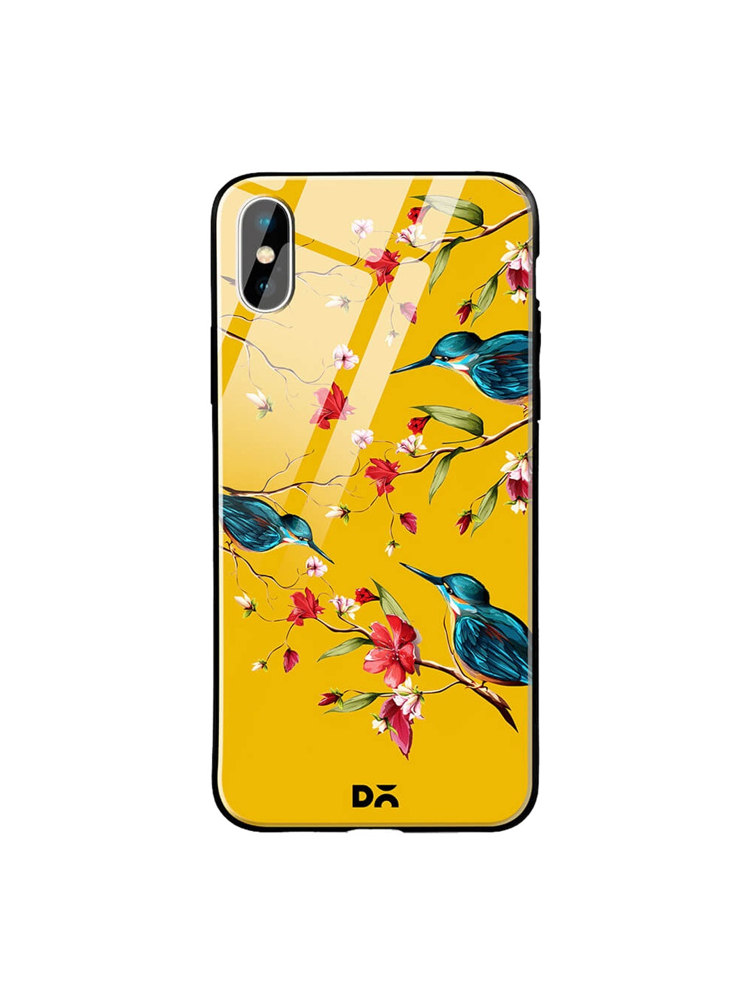 

DailyObjects Mustard Yellow iPhone XS Glass Case Cover