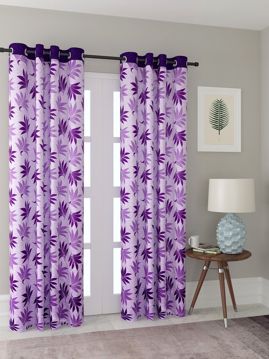 

Cortina Set of 2 Door Curtains, Purple