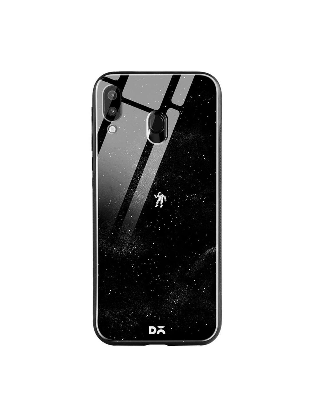 

DailyObjects Black Printed Samsung Galaxy M20 Glass Case Cover