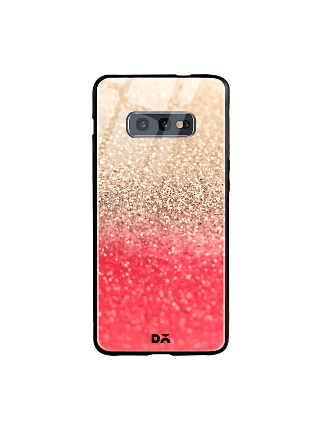 

DailyObjects Coral-Coloured & Gold-Toned Samsung Galaxy S10e Glass Case Cover