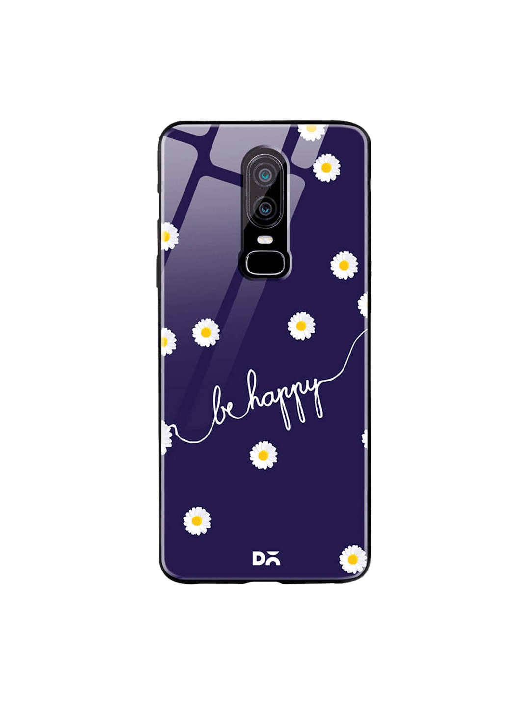 

DailyObjects Blue OnePlus 6 Glass Case Cover