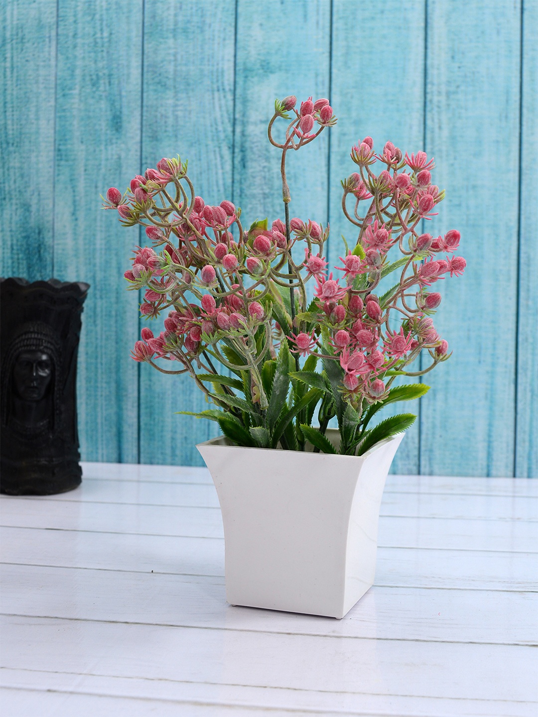 

fancy mart Pink Artificial MilkWeed Flowers with Pot