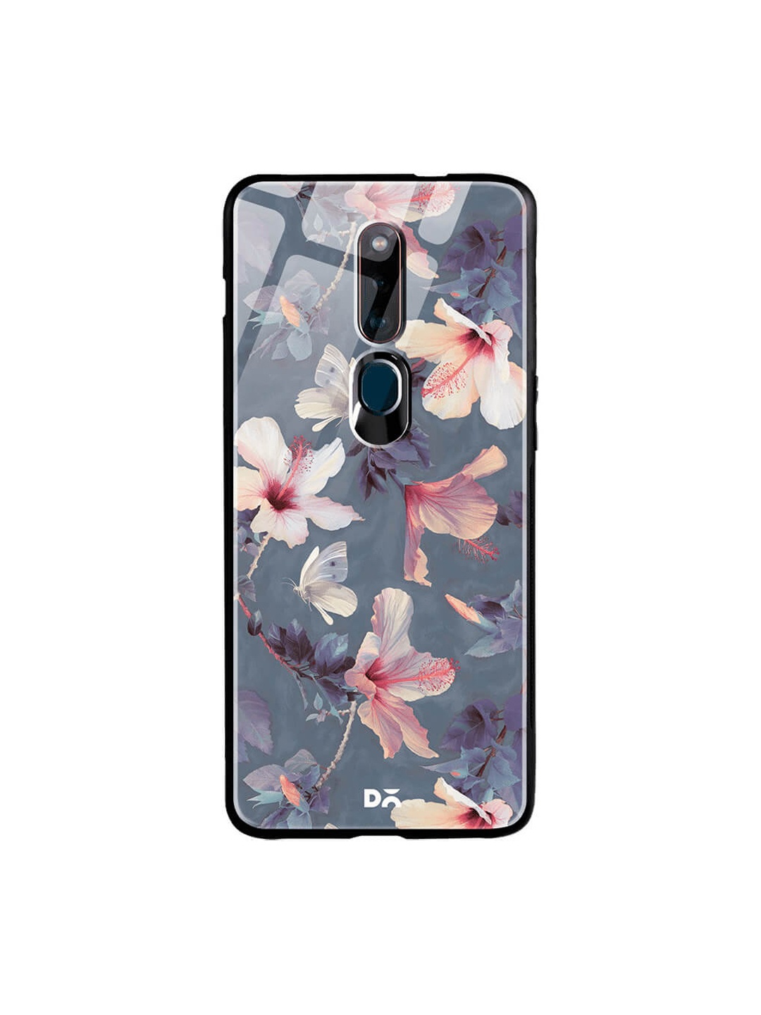 

DailyObjects Grey & Pink Oppo F11 Pro Glass Case Cover