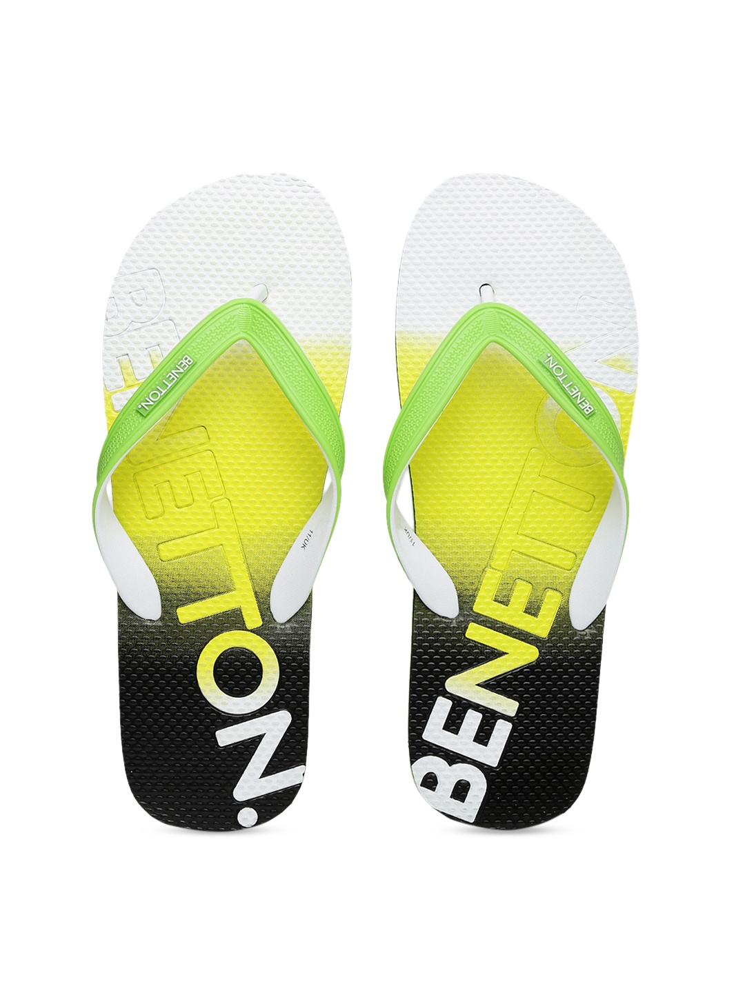 

United Colors of Benetton Men Multicoloured Colourblocked Thong Flip-Flops, Multi