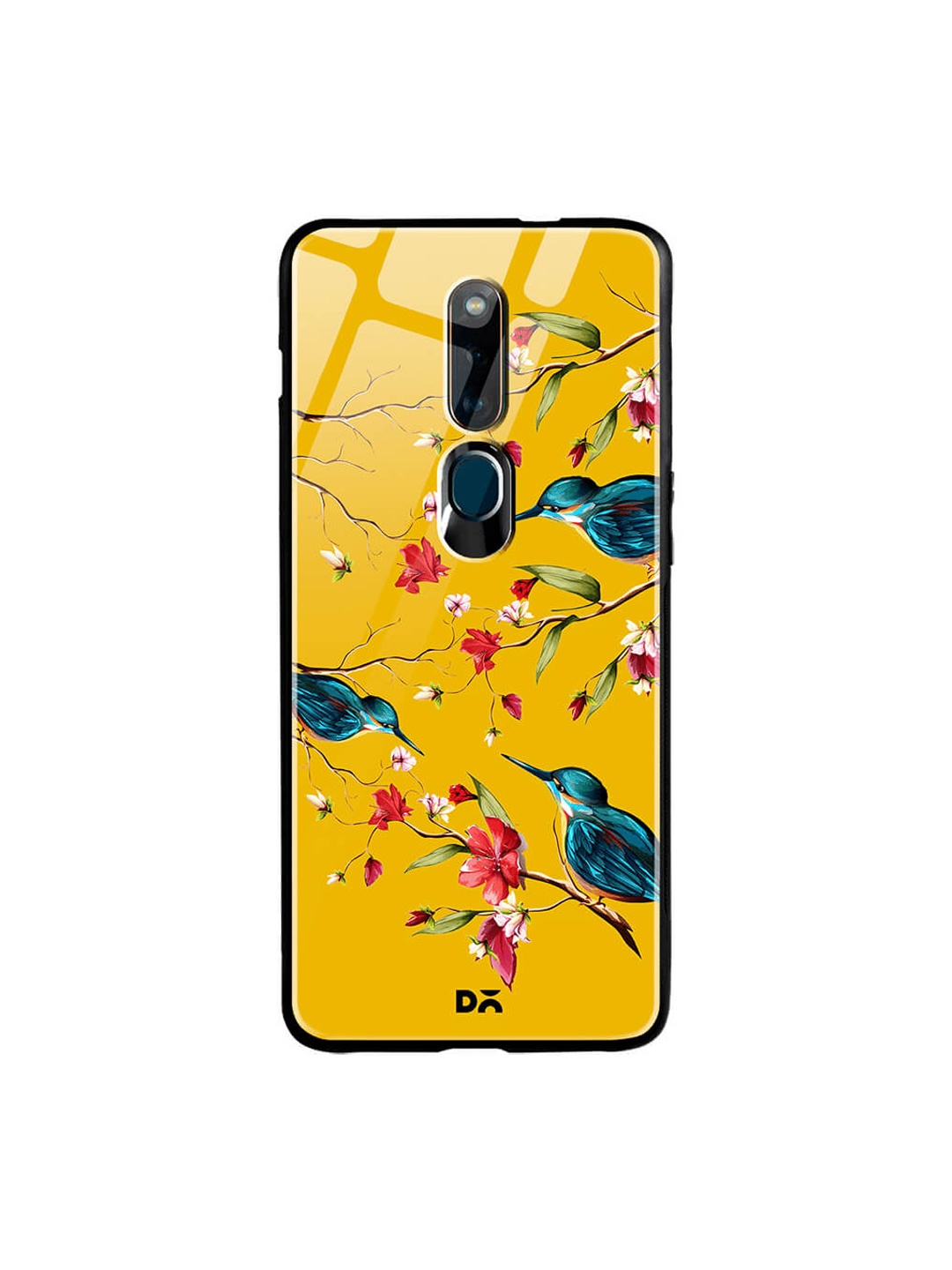 

DailyObjects Multicoloured Melody Birds Oppo F11 Pro Glass Case, Multi
