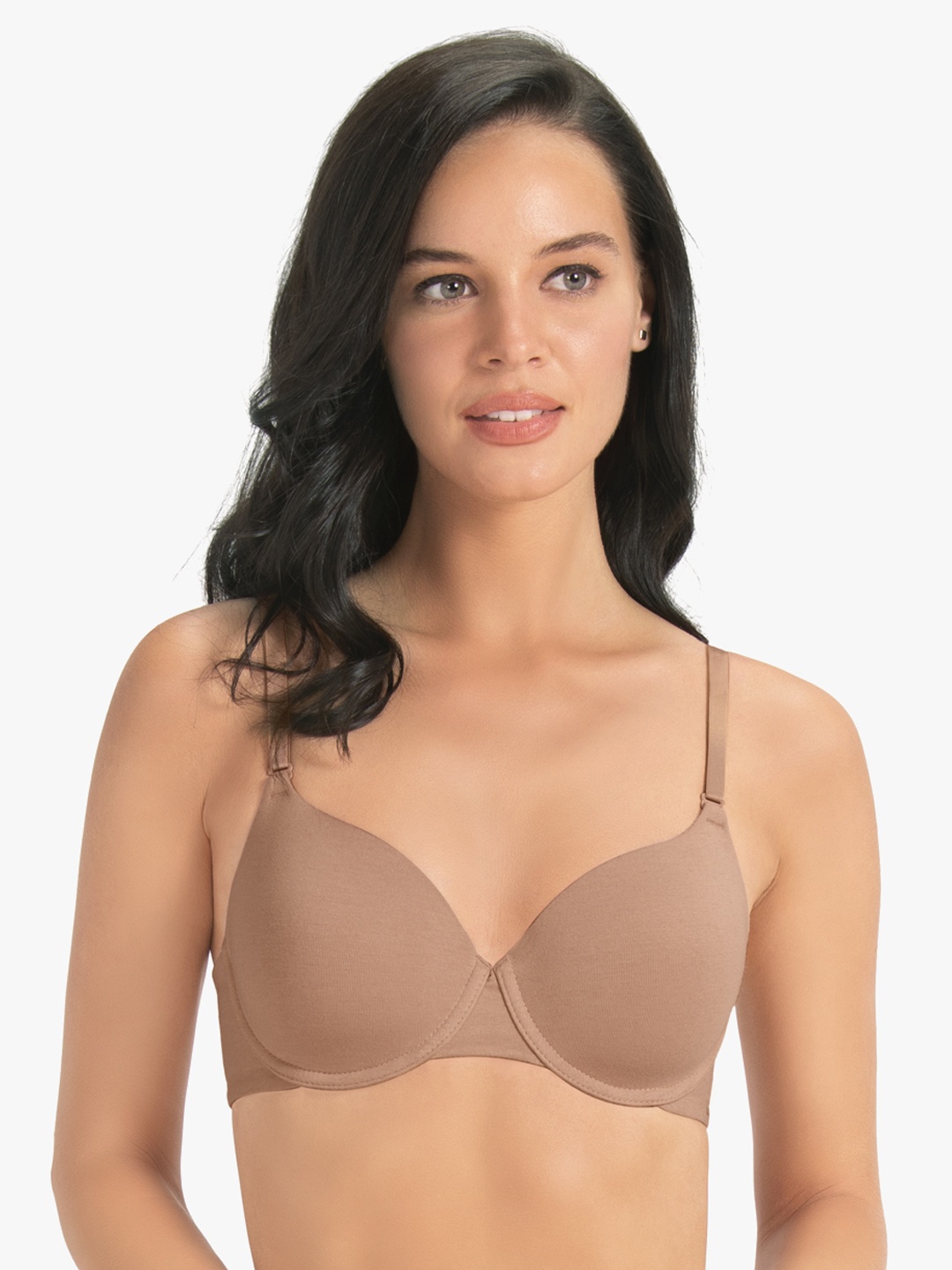 

Amante Solid Padded Wired Signature Cotton T-Shirt Bra - BRA72501, Nude