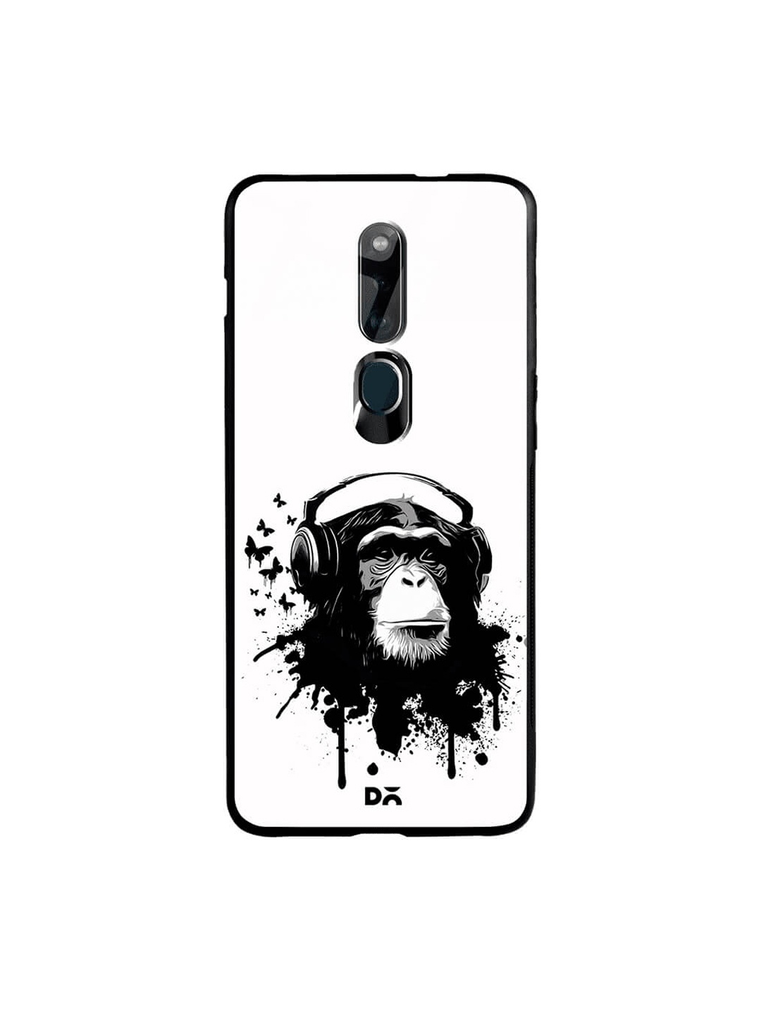

DailyObjects White & Black Monkey Business Oppo F11 Pro Glass Case
