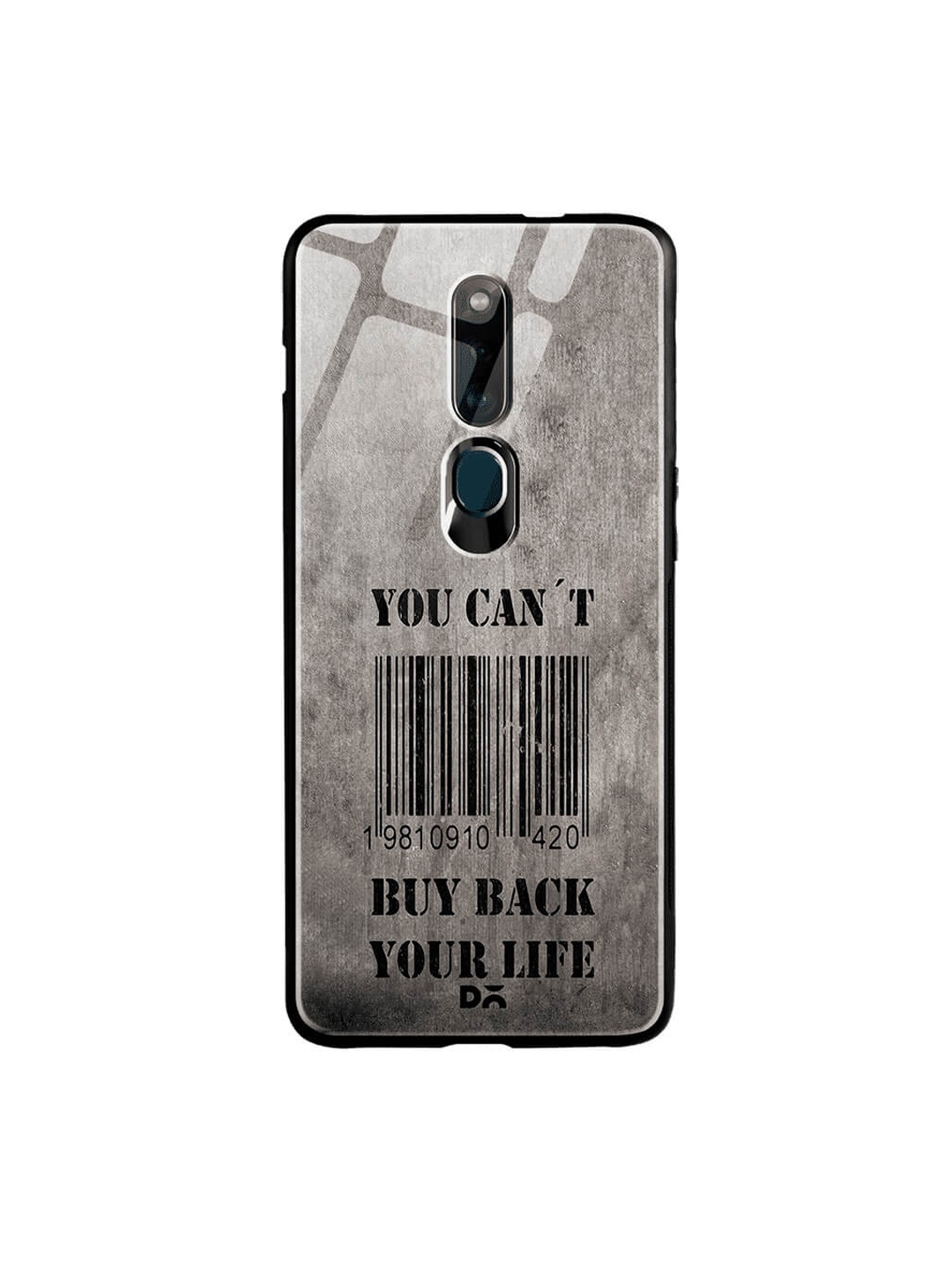 

DailyObjects Black & Grey Oppo F11 Pro Glass Case Cover