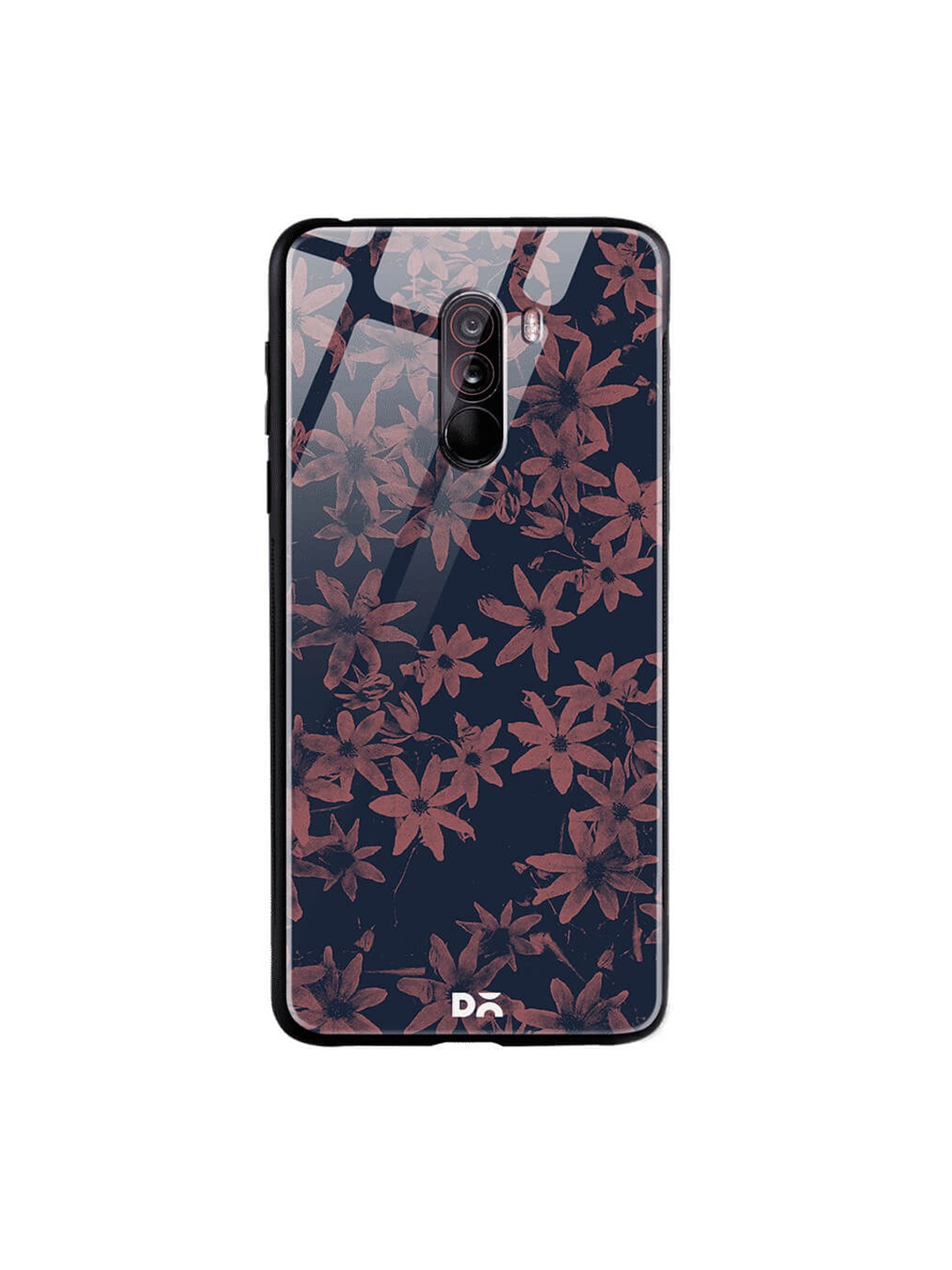 

DailyObjects Blue & Pink Xiaomi Poco F1 Glass Case Cover