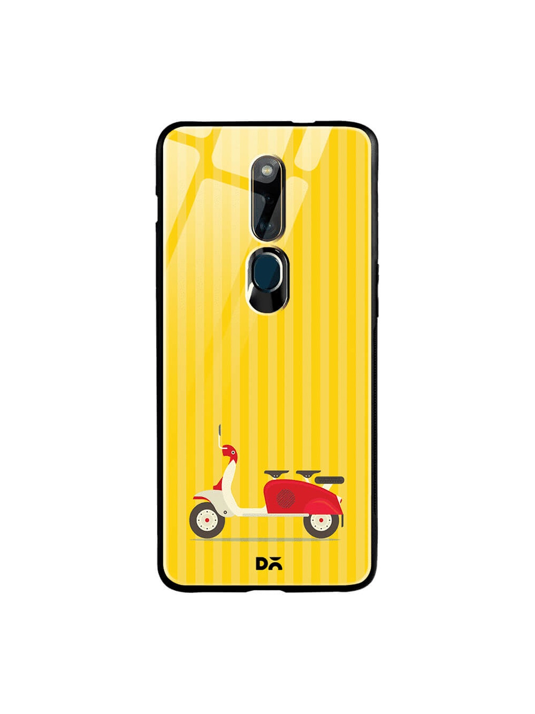 

DailyObjects Yellow Oppo F11 Pro Glass Case Cover
