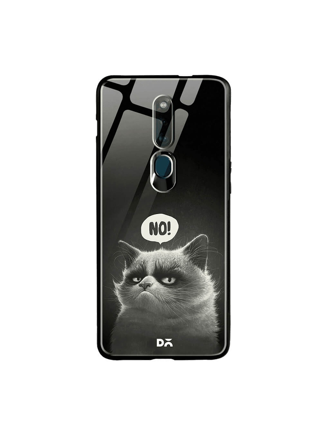

DailyObjects Black Oppo F11 Pro Glass Case Cover