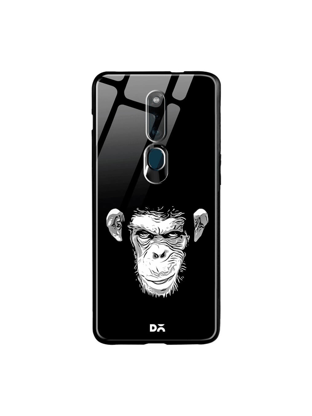 

DailyObjects Black Oppo F11 Pro Glass Case Cover
