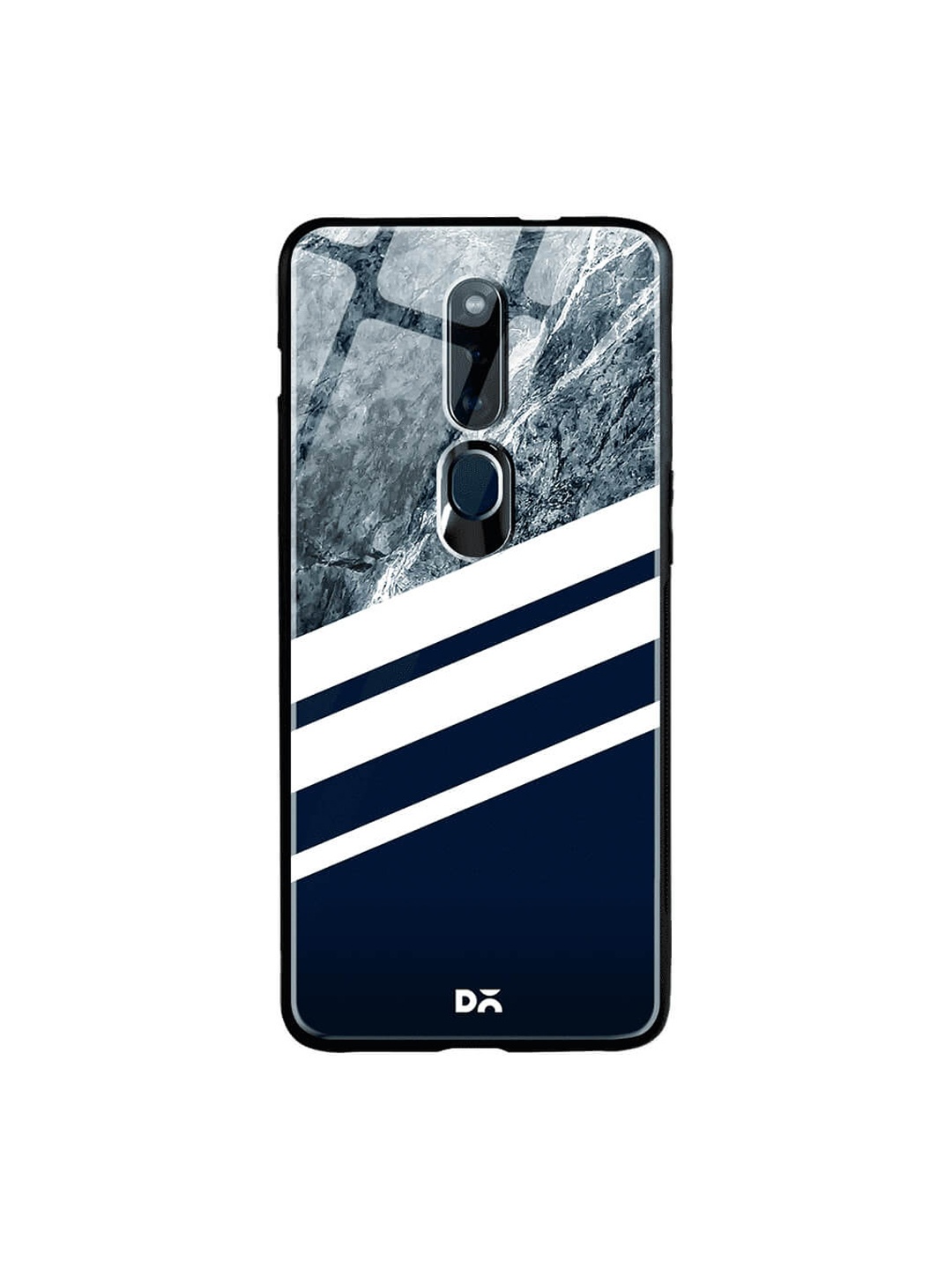 

DailyObjects Blue & White Marble Oppo F11 Pro Glass Case