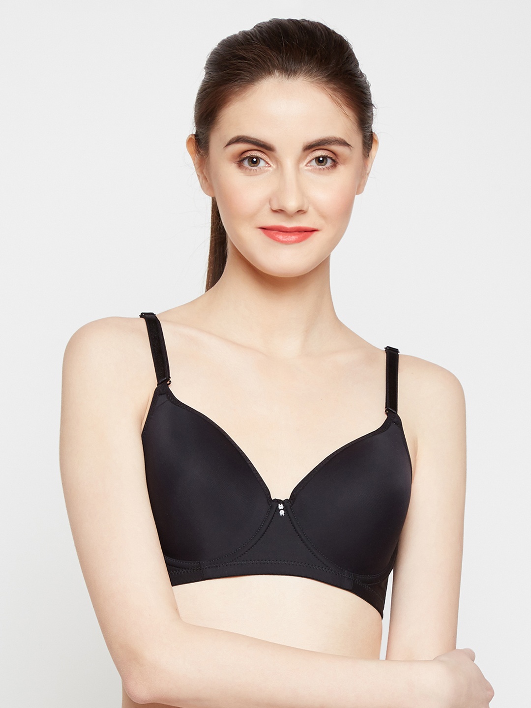 

Lebami Black Solid Underwired Lightly Padded Everyday Bra 2011