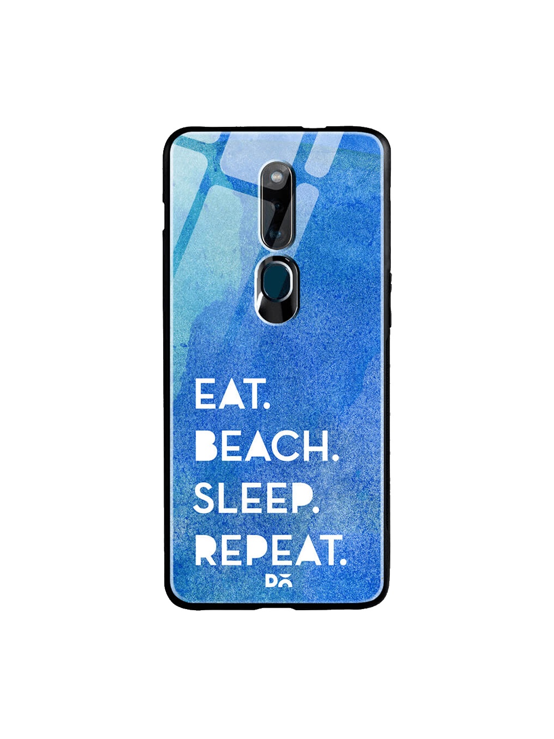 

DailyObjects Blue Oppo F11 Pro Glass Case Cover