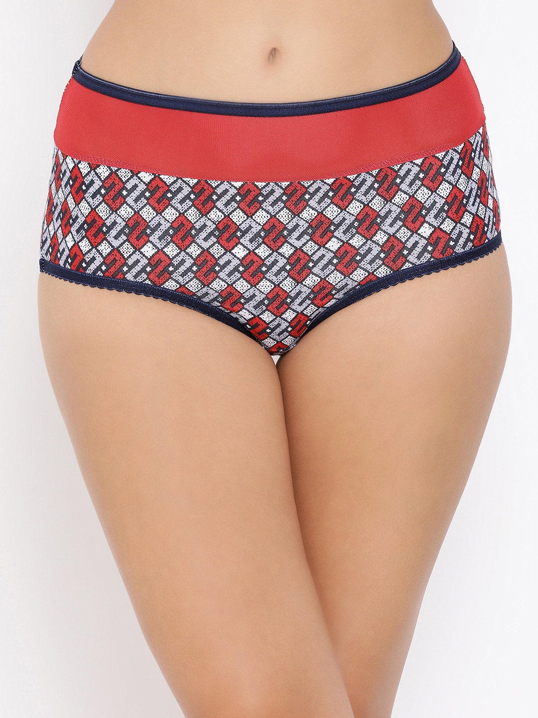 

Clovia Women Red & White Printed High-Rise Hipster Brief PN2988A08XL