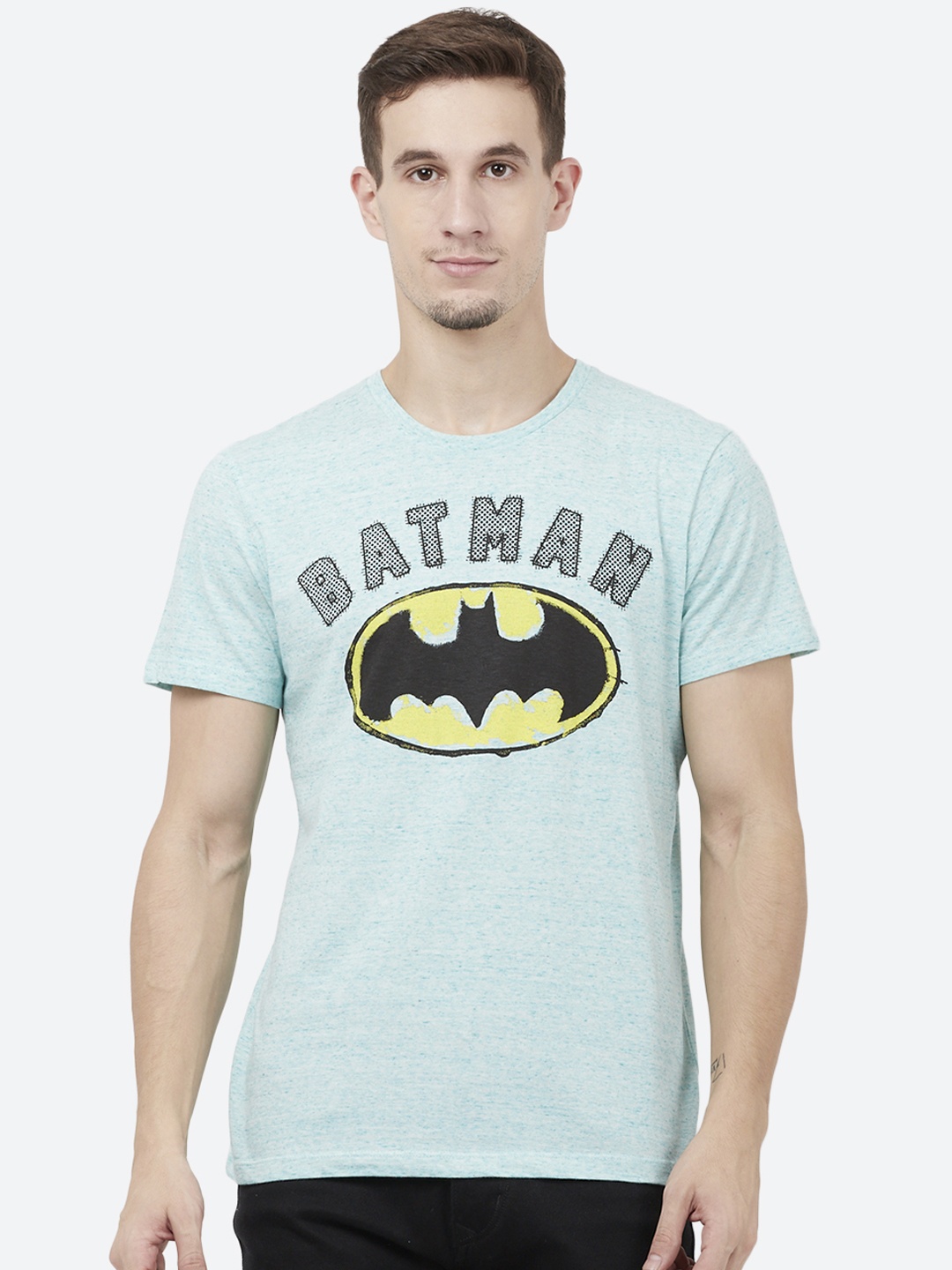 

Batman featured Grey Tshirt for Men, Blue