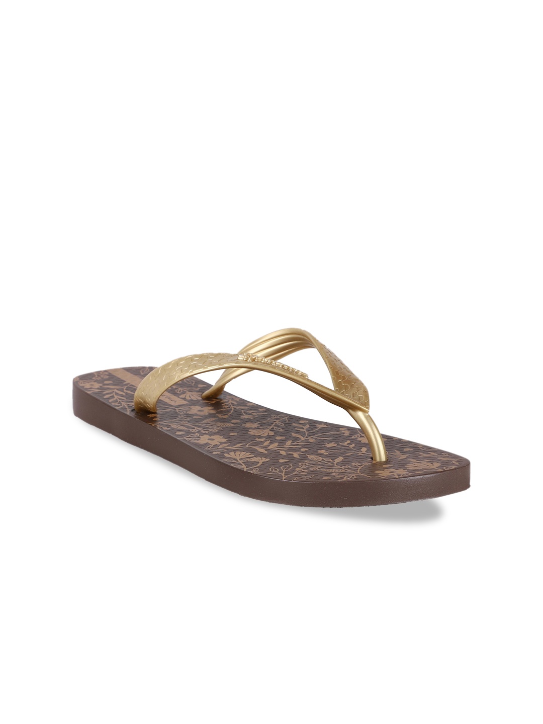 

iPanema Women Gold-Toned Printed Thong Flip-Flops
