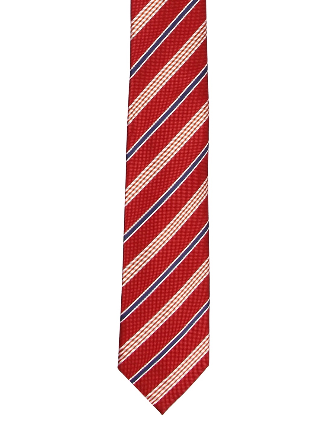 

Tossido Red & Blue Woven Design Broad Tie