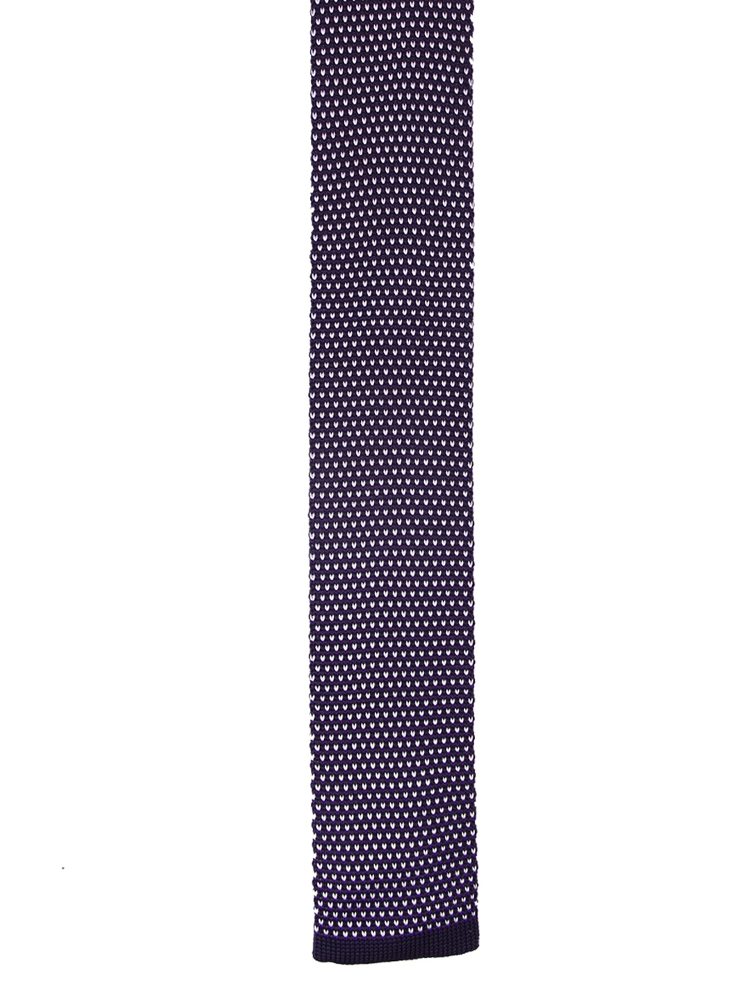 

Tossido Purple & White Knitted Design Skinny Tie