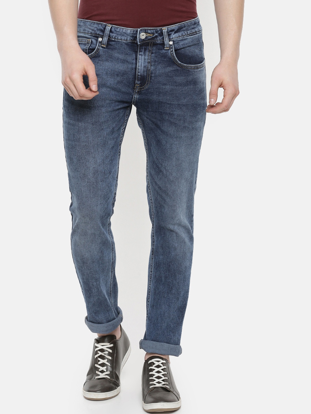 

Celio Men Blue Slim Fit Mid-Rise Clean Look Stretchable Jeans