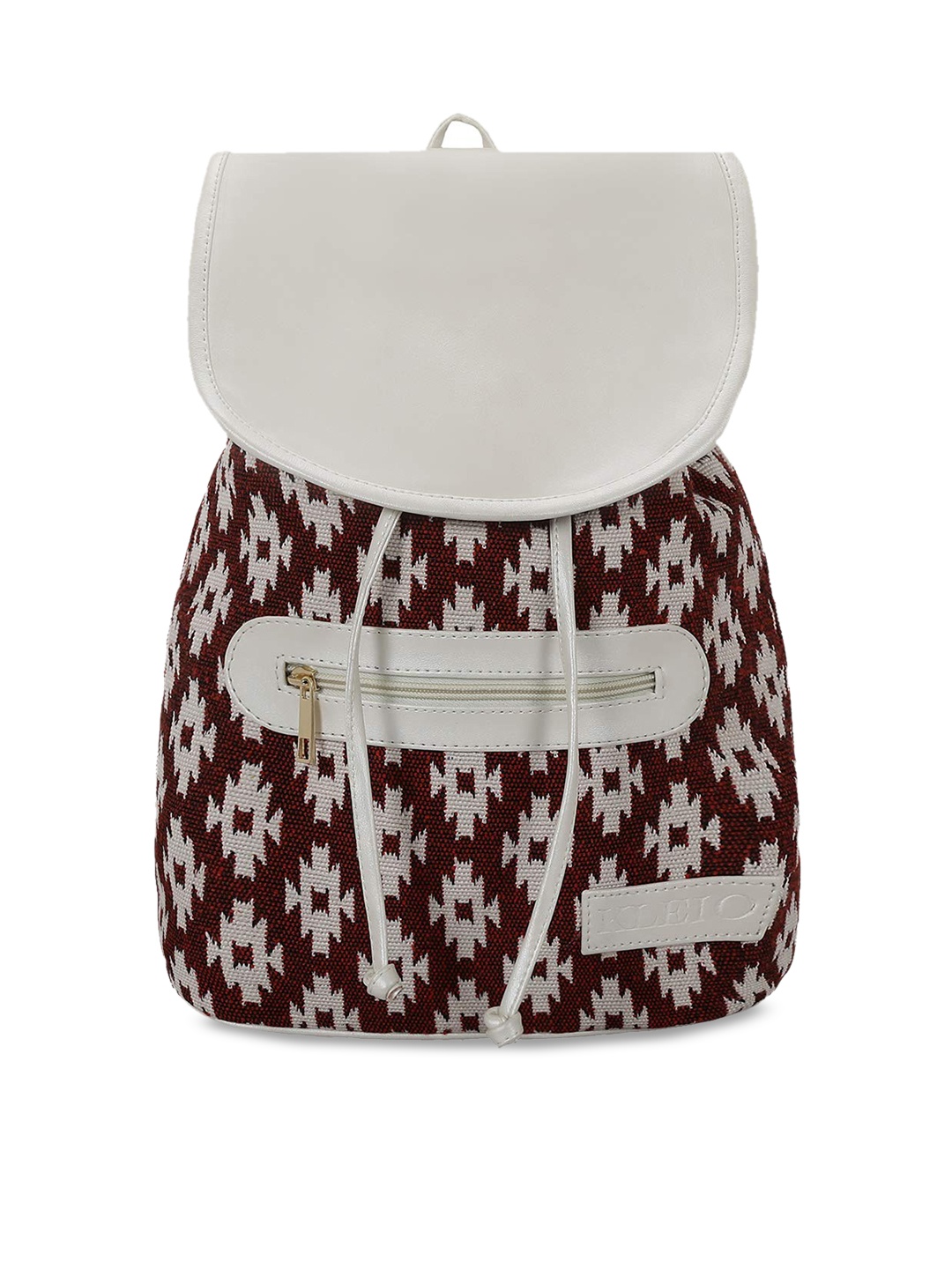 

KLEIO Women Jacquard Lightweight Backpack, Maroon