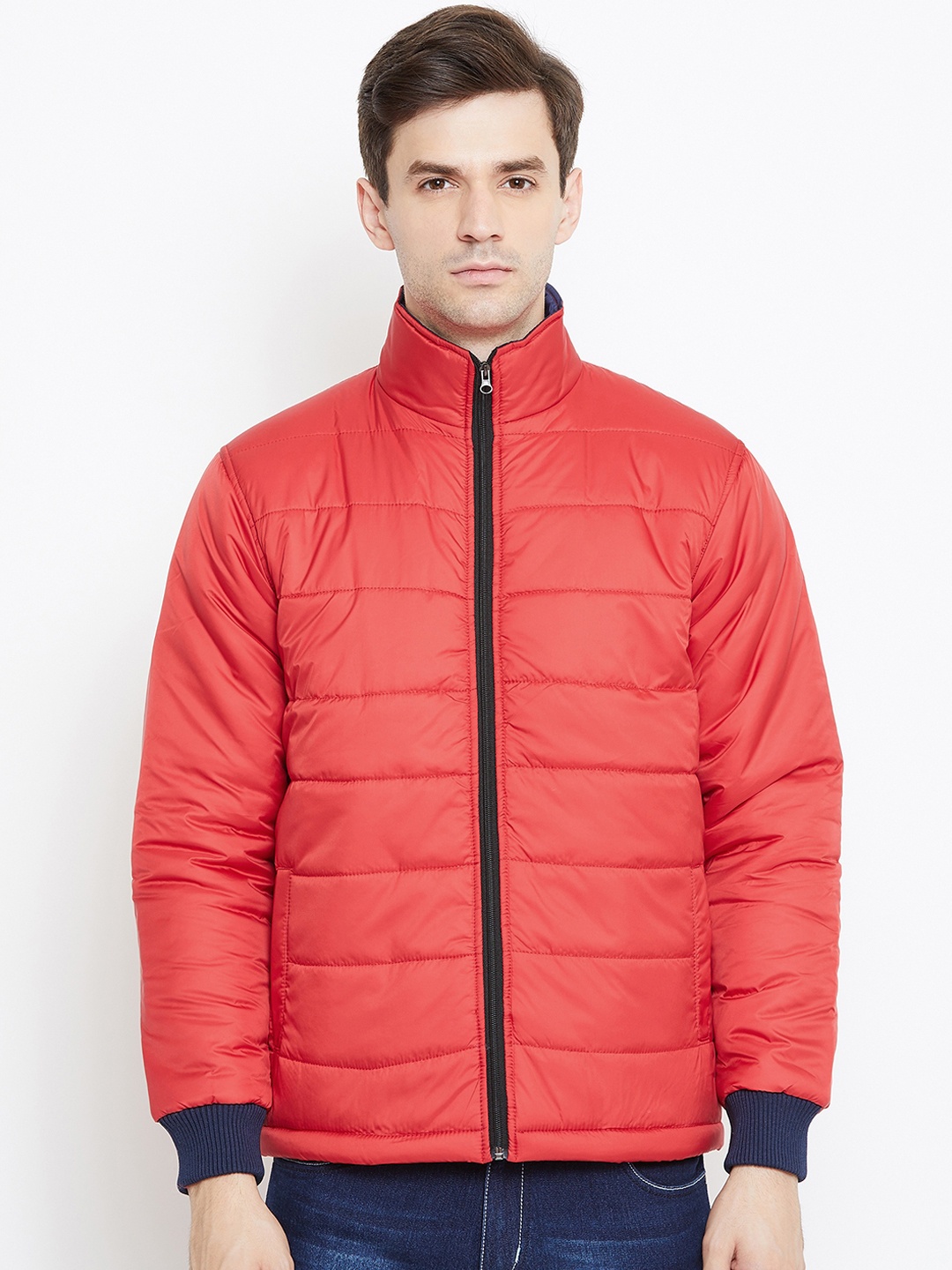 

PERFKT-U Men Red Solid Lightweight Jacket