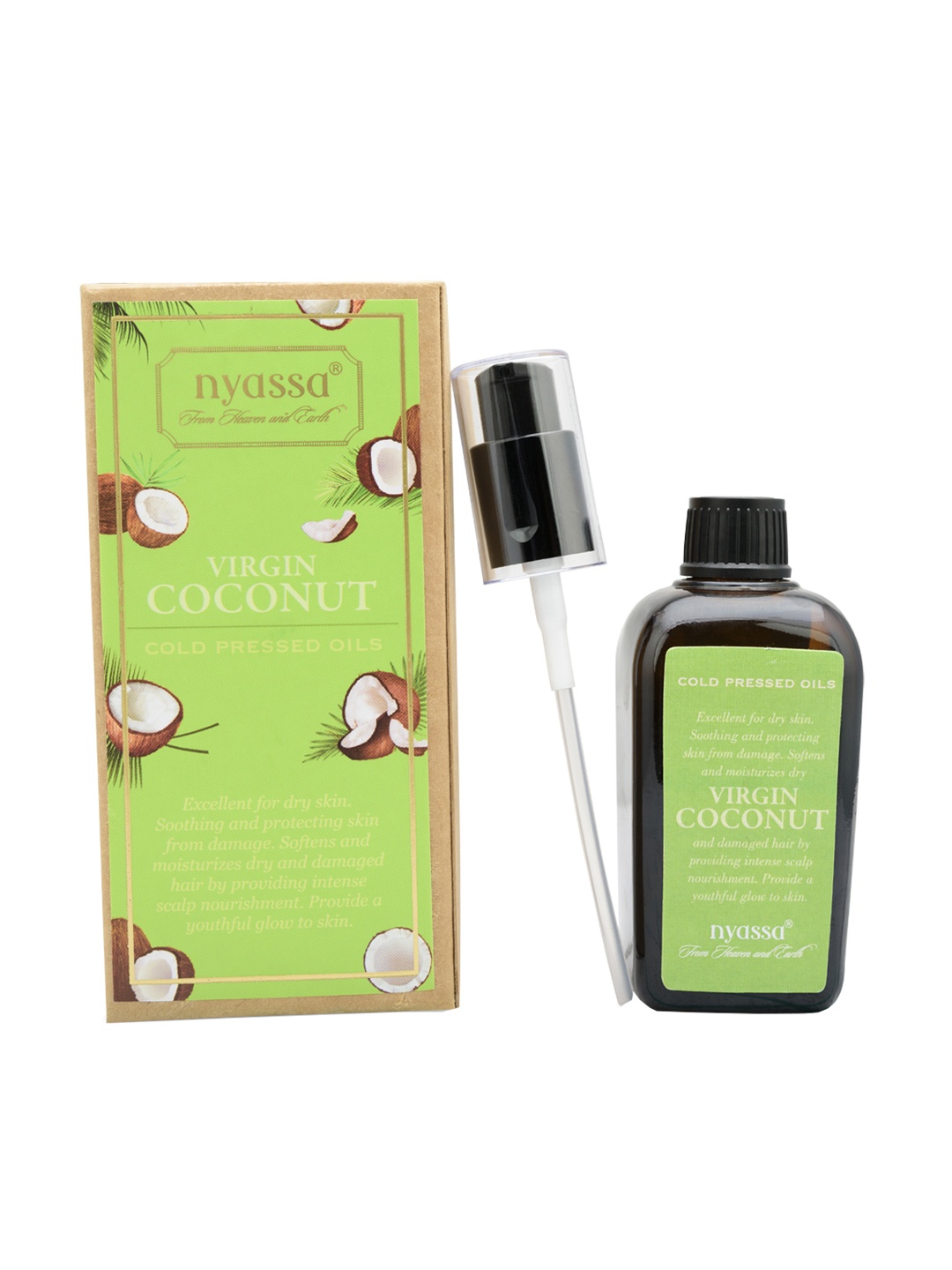 

Nyassa Unisex Virgin Cold Pressed Coconut Oil 100ml, Brown