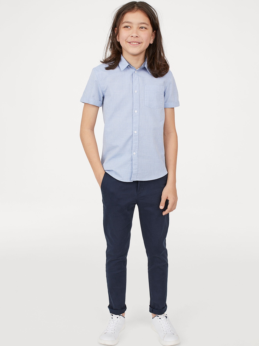 

H&M Girls Blue Skinny Fit Chinos