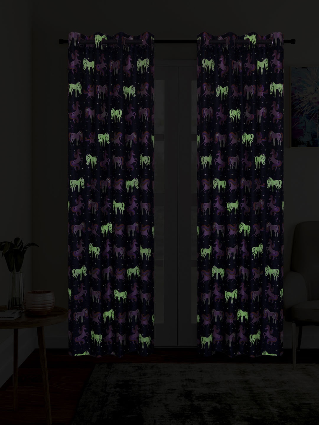 

Cortina Purple Set of 2 Glow In the Dark Door Curtains