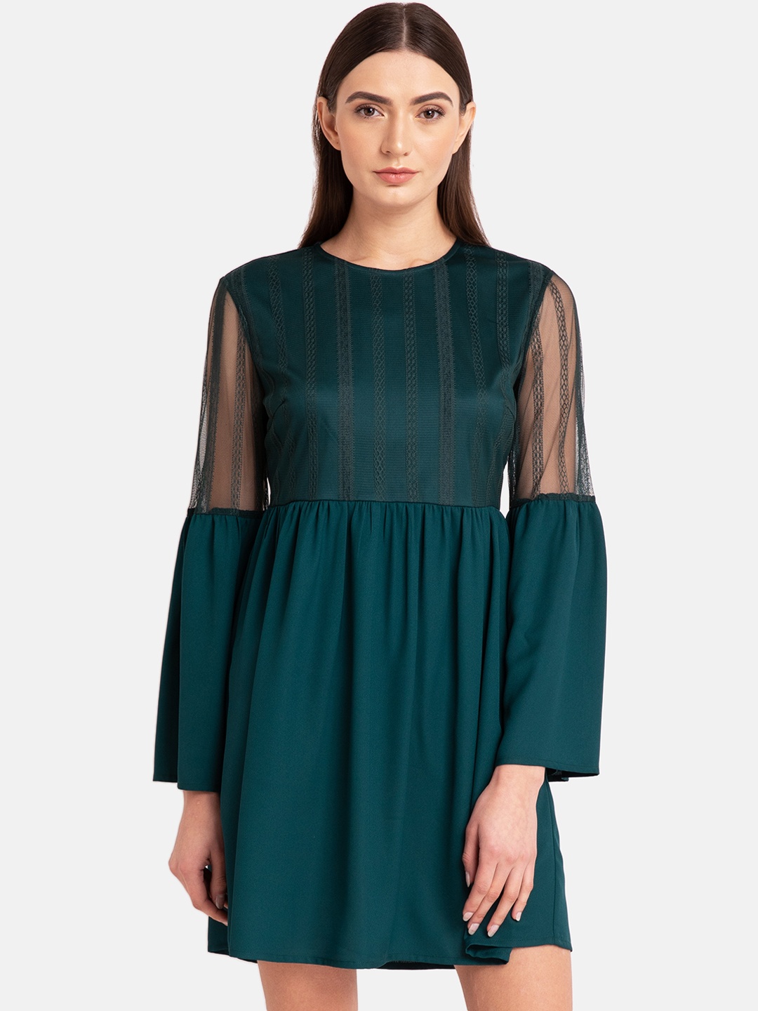 

Kazo Women Green A-Line Dress