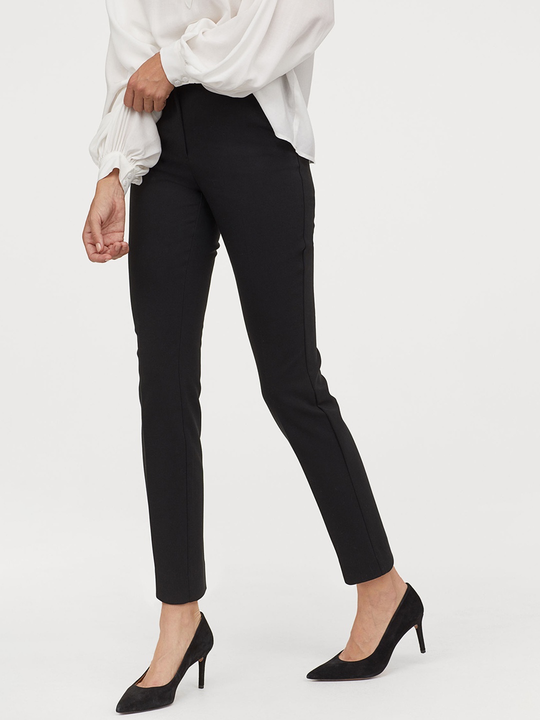 H&M Women Black Cigarette trousers