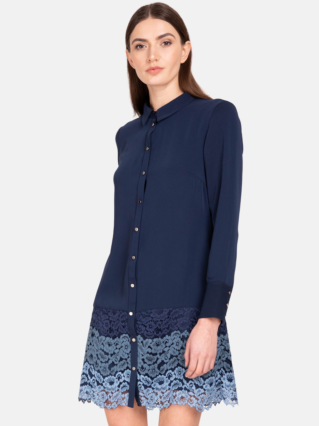 

Kazo Women Blue Shirt Dress