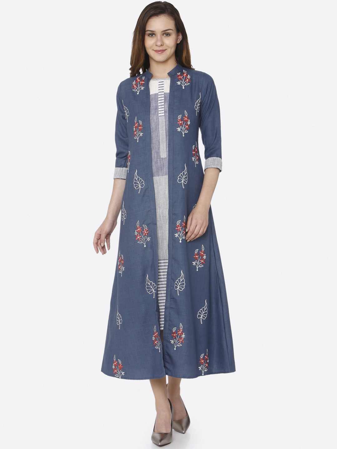 

RAISIN Women Blue A-Line Dress