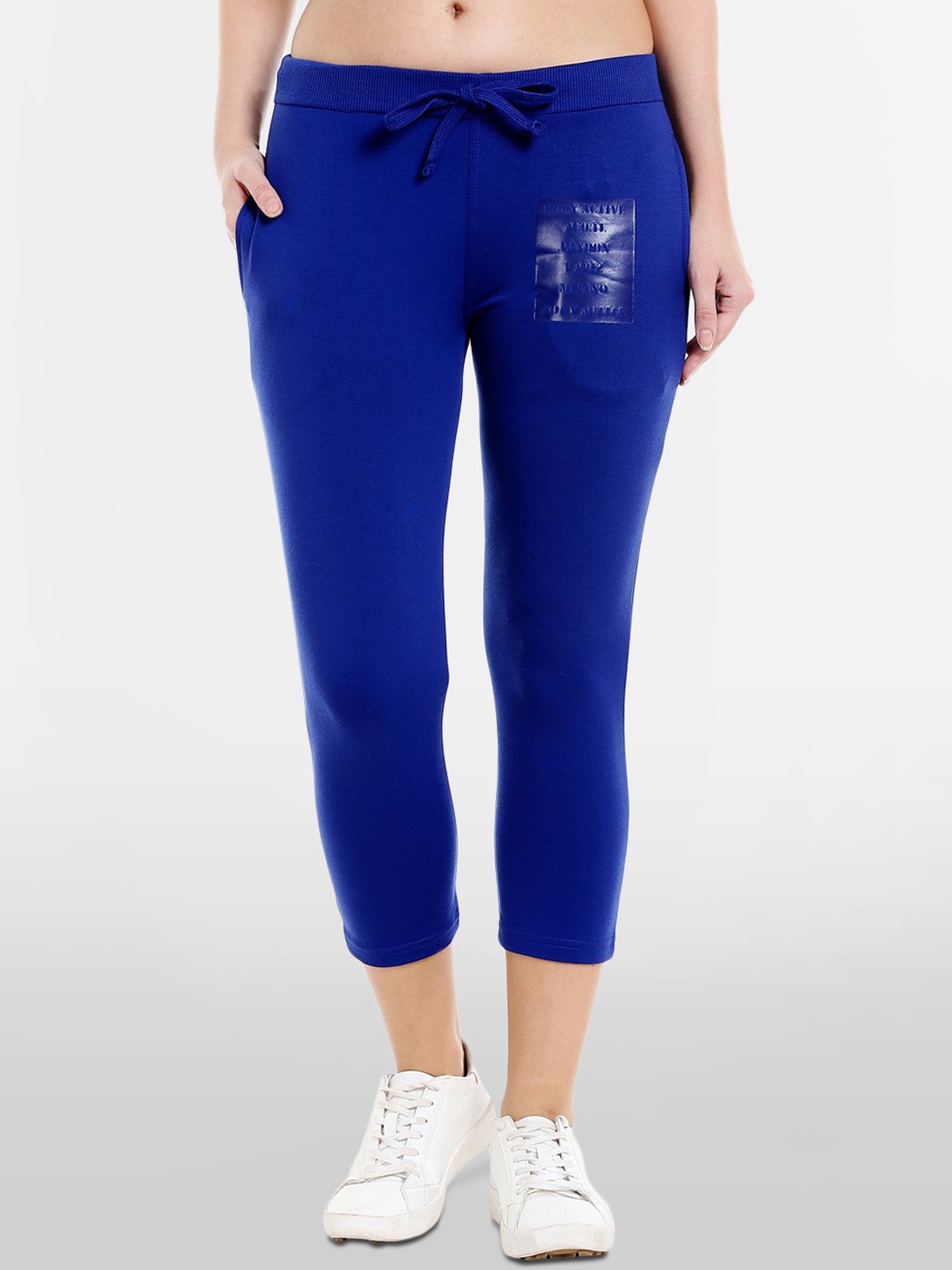 

BODYACTIVE Women Blue Solid Regular Fit Capris